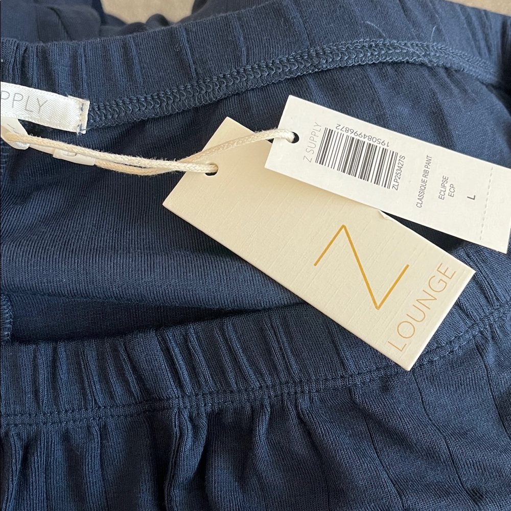NWT Z Supply Classique Ribbed Longe Pant and Top Set Large - Picture 7 of 7